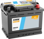Aku Exide Excell 62Ah 540A 242x175x190 -+ EB620