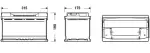Aku DETA 12V 80Ah/640A POWER (R+ en) 315x175x190 B13 (käivitusaku)
