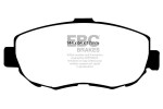 EBC Brakes Piduriklotsi komplekt,  ketaspidur EBC Greenstuff Brake Pad 2000 Series Sport Set DP21223