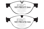 EBC Brakes Piduriklotsi komplekt,  ketaspidur EBC Yellowstuff 4000 Series Street and Track Brake Pad Set DP42191R
