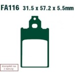 EBC BRAKES SFA116 / Piaggio Free 50 (95-00) motorcycle brake pads