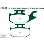 EBC BRAKES SFA413HH / Klocki Ham. Motorcycle. Benelli Caffe Nero 250 (08-14)