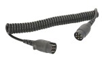 Spiraalkaabel (polüuretaan, töökäigu pikkus 3,5m, maksimaalne pikkus 4m, pistikutega, klemmide arv: 7, 12V, liinide arv: 1x1+6x0,75mm², kaetud pistikud)
