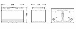 aku CENTRA 72AH 760A -+