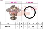 EPS Termostaat,  Jahutusvedelik Made in Italy - OE Equivalent 1.880.218