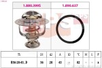 EPS Termostaat,  Jahutusvedelik Made in Italy - OE Equivalent 1.880.522