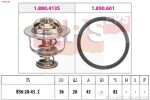 EPS Termostaat,  Jahutusvedelik Made in Italy - OE Equivalent 1.880.640