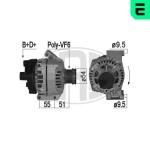 Generaator 14V 209225A