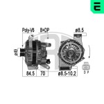 Generaator 14V 209358A
