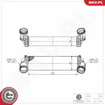 ESEN SKV turbo radiaator (intercooler) 98SKV052