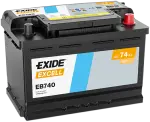 EXIDE Käivitusaku EXCELL ** 12V 74Ah 680A EB740