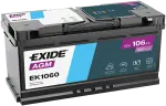 EXIDE  Käivitusaku AGM 12V 106Ah 950A EK1060