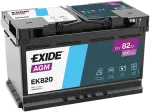 EXIDE  Käivitusaku AGM 12V 82Ah 800A EK820