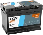 EXIDE Käivitusaku EFB 12V 70Ah 760A EL700