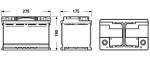  Käivitusaku EXIDE DUAL EFB 12V 70Ah 720A EZ600