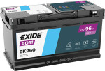 aku EXIDE 12V 96Ah 850A AGM  (-+ standartne) 353x175x190 B13 (agm)