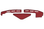 матовый на торпедо (отверстиe liikumisandurile) красный, EKO-кожа, ECO-кожа RVI T 01.13-