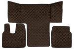 коврик пол F-CORE MAN, вся Пол, ECO-кожа, количество шт. в комплекте. 3 шт (материал - eco-кожа, цвет - коричневый, кабина L, кабина LX) MAN TGS 09.16-