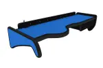 riiul salongi (pikk, ülaosas täiendav sahtel, kabiin kitsas M, L, XL, LX, XLX, paneel LED - valgus valge, pikk, värv: sinine, seeria: ELEGANCE) MAN TGA, TGL 04.00-