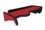 riiul salongi (pikk, ülaosas täiendav sahtel, kabiin kitsas M, L, XL, LX, XLX, paneel LED - valgus valge, pikk, värv: punane, seeria: ELEGANCE) MAN TGA, TGL 04.00-