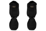 istmekate iste Classic (must, materjal veluur, seeria CLASSIC, istmed standartne; rihm juhi montowany w fotelu; rihm kaasreisija montowany w fotelu) sobib: MERCEDES ACTROS MP4 / MP5 07.11-