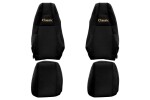 istmekate iste Classic (must, materjal eko-nahk, seeria CLASSIC, integreeritud Peatugi juhi; integreeritud Peatugi kaasreisija) SCANIA L,P,G,R,S 09.16-