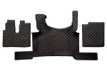 põrand mats eco-nahk quilted (3 tk) black/red man tgx ii 02.20-
