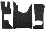черные tepitud eco-из кожи põrandamatid (3 шт) DAF XG, XG+ 06.21-