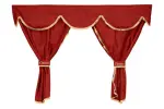XC34, veoauto kardinad - Classic (5in1), komplekt universaalne - STANDARD punane