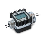 PIUSI Licznik K24 do diisel, ON (metall korpus) o przepustowości do 120L/min.,surve töö 20 bar., ühendus keermega 1", możliwość pööramiseks wyświetlacza względem osi.