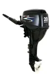 paadi päramootor F20, trimmi kontroll: manual, tiller contol, käivitamine: elektriline, column type: long