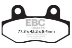 EBC BRAKES FA086/2HH / Brake pads moto. Hyosung Comet GT 125 (naked) (04-06)