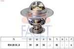 FACET Termostaat,  Jahutusvedelik Made in Italy - OE Equivalent 7.8218S