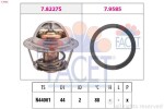 FACET Termostaat,  Jahutusvedelik Made in Italy - OE Equivalent 7.8366