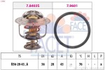 FACET Termostaat,  Jahutusvedelik Made in Italy - OE Equivalent 7.8403