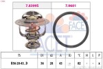 FACET Termostaat,  Jahutusvedelik Made in Italy - OE Equivalent 7.8404