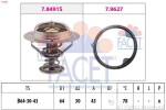 FACET Termostaat,  Jahutusvedelik Made in Italy - OE Equivalent 7.8491