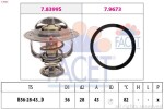 FACET Termostaat,  Jahutusvedelik Made in Italy - OE Equivalent 7.8683