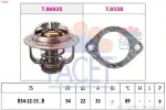 FACET Termostaat,  Jahutusvedelik Made in Italy - OE Equivalent 7.8693