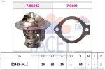 FACET Termostaat,  Jahutusvedelik Made in Italy - OE Equivalent 7.8694