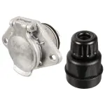 Plug-in socket TYP S female, ISO 3731, номер of pins/номер of active pins 7, 24V (Алюминий; screwed contacts)