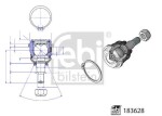 FEBI BILSTEIN Kande-/juhtliigend šarniir 183628