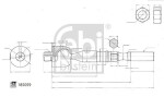 FEBI BILSTEIN Sisemine rooliots, roolivarras 185059