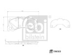 FEBI BILSTEIN Piduriklotsi komplekt,  ketaspidur 196503