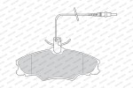 FERODO Piduriklotsi komplekt,  ketaspidur PREMIER ECO FRICTION FDB1062