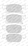 FERODO Piduriklotsi komplekt,  ketaspidur PREMIER ECO FRICTION FDB4933