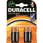 patarei duracell aaa (r3) aluseline (4 tk. pakendis)