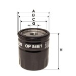FILTRON  Õlifilter OP 546/1