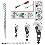 1/4" + 3/8" + 1/2" Mitmeotstarbeliste võtmete komplekt, 3.tk
