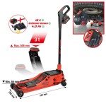 e-performance hüdrauliline akuga autotungraud, max 3 t, kõrgus 508 mm